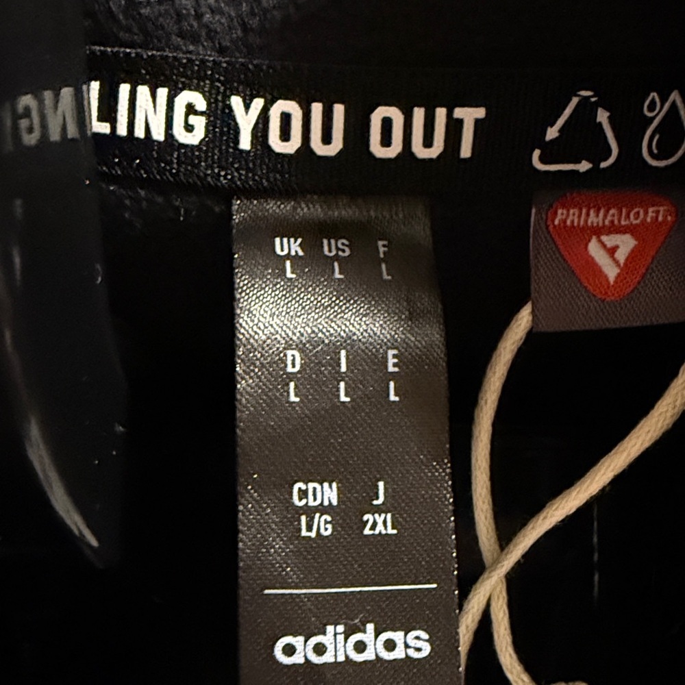 Women’s black insulated fleece lined performance jacket by adidas $250 - Picture 13 of 13